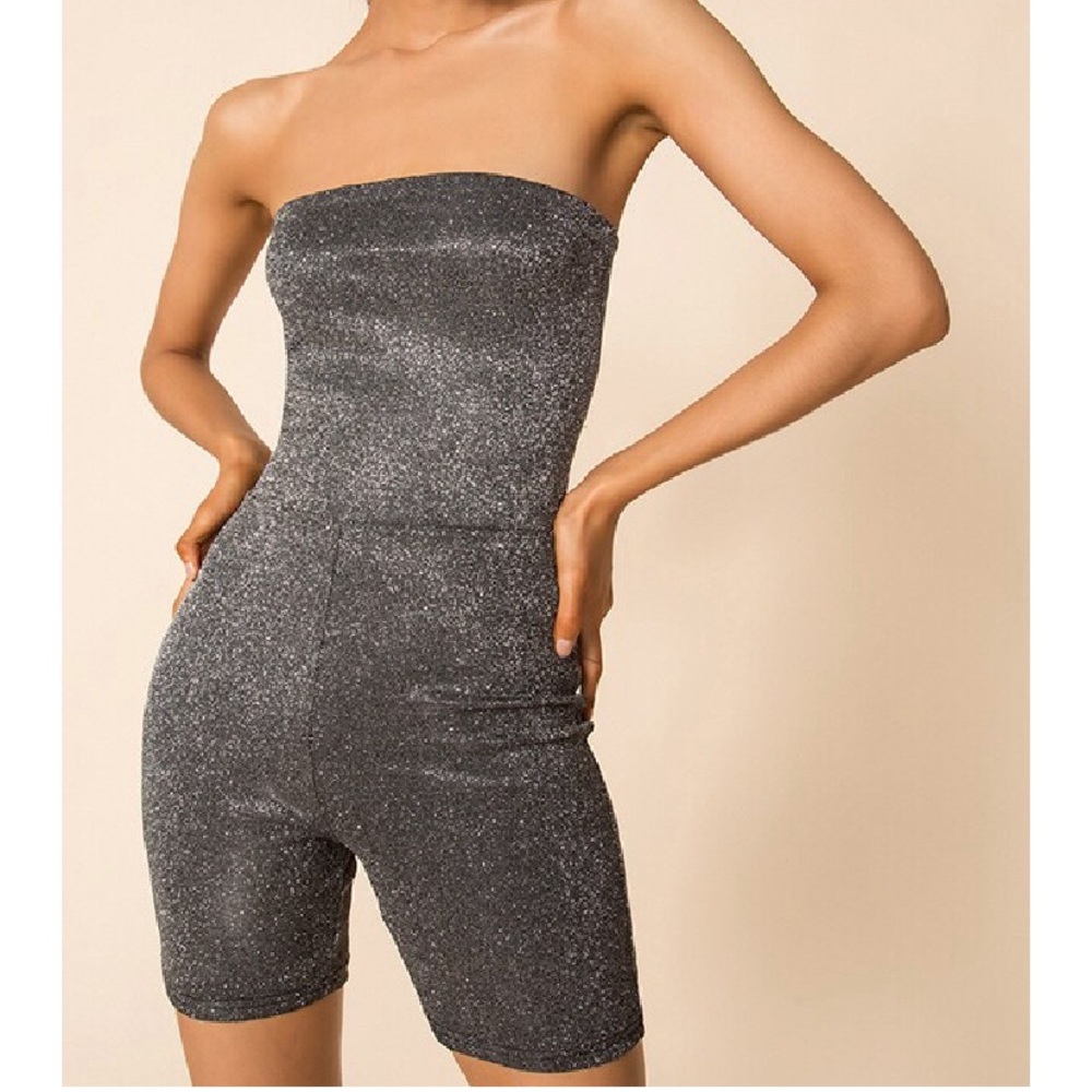 Superdown Susan Strapless Romper - image 1